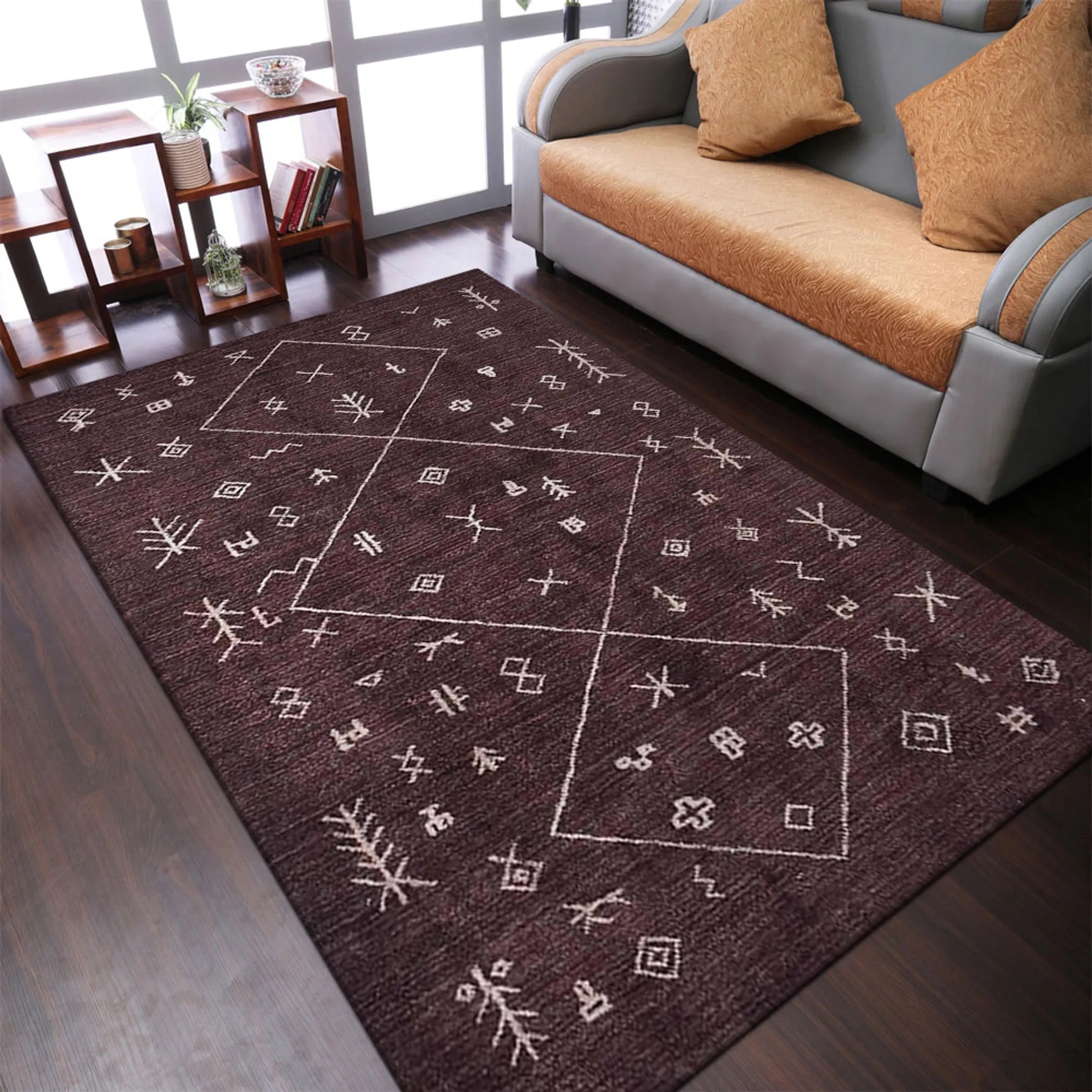 Rugsotic Carpets Hand Knotted Loom Silk Area Rug - Pack Of: 1