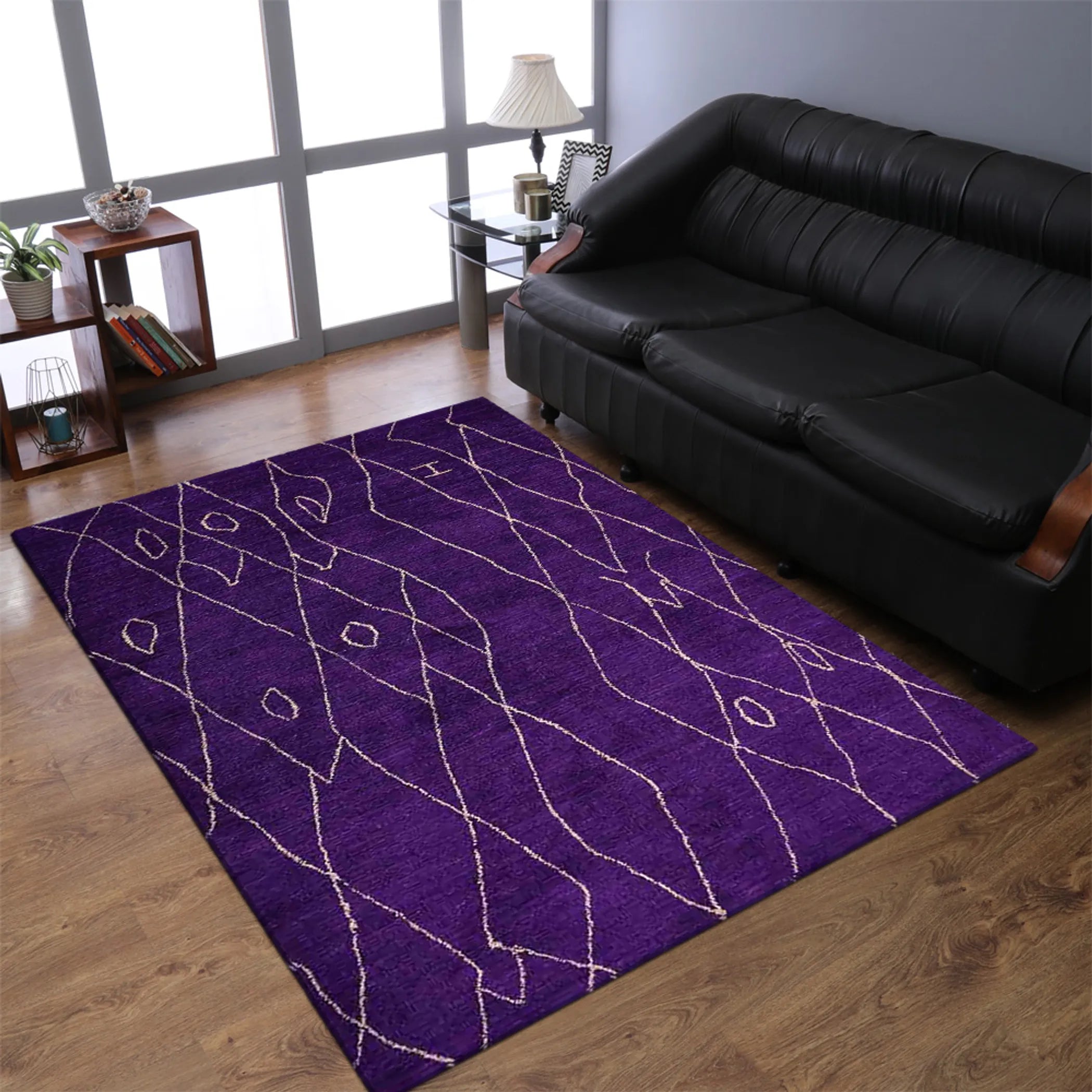 Rugsotic Carpets Hand Knotted Loom Silk Area Rug - Pack Of: 1