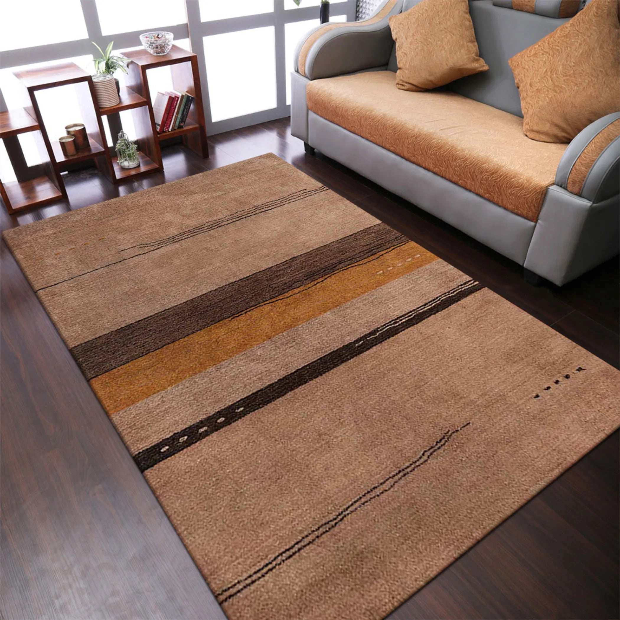 Rugsotic Carpets Hand Knotted Loom Silk Area Rug - Pack Of: 1