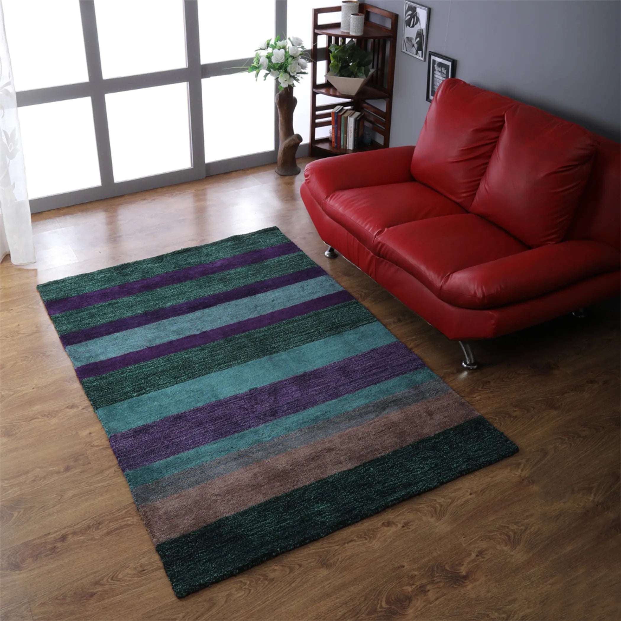 Rugsotic Carpets Hand Knotted Loom Silk Area Rug - Pack Of: 1