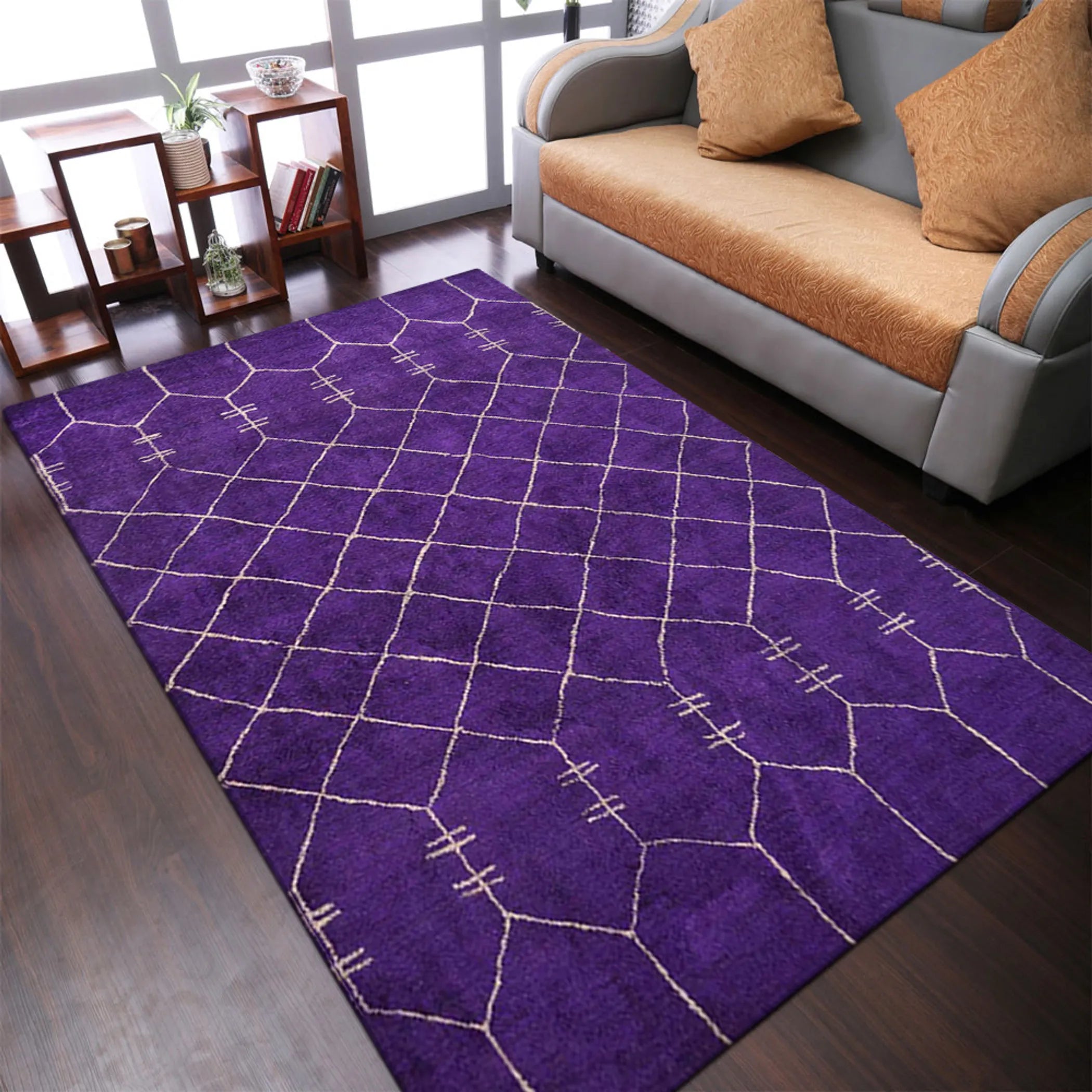 Rugsotic Carpets Hand Knotted Loom Silk Area Rug - Pack Of: 1