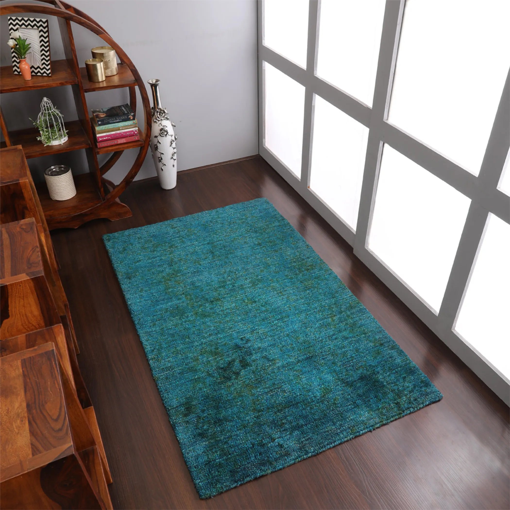 Rugsotic Carpets Hand Knotted Loom Silk Area Rug - Pack Of: 1