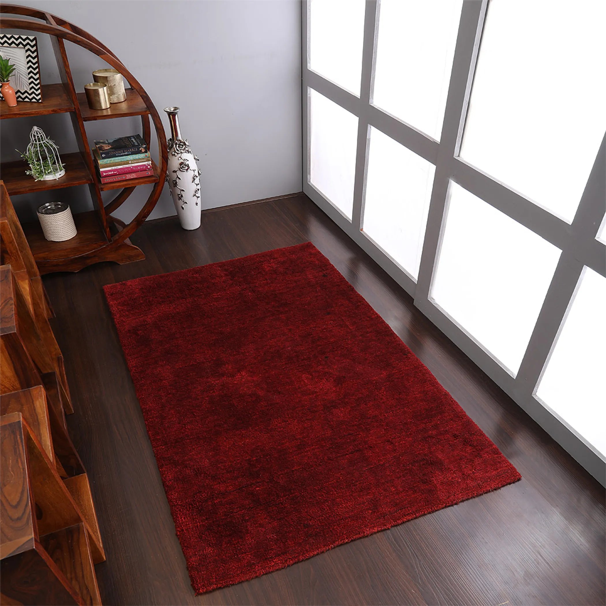 Rugsotic Carpets Hand Knotted Loom Silk Area Rug - Pack Of: 1