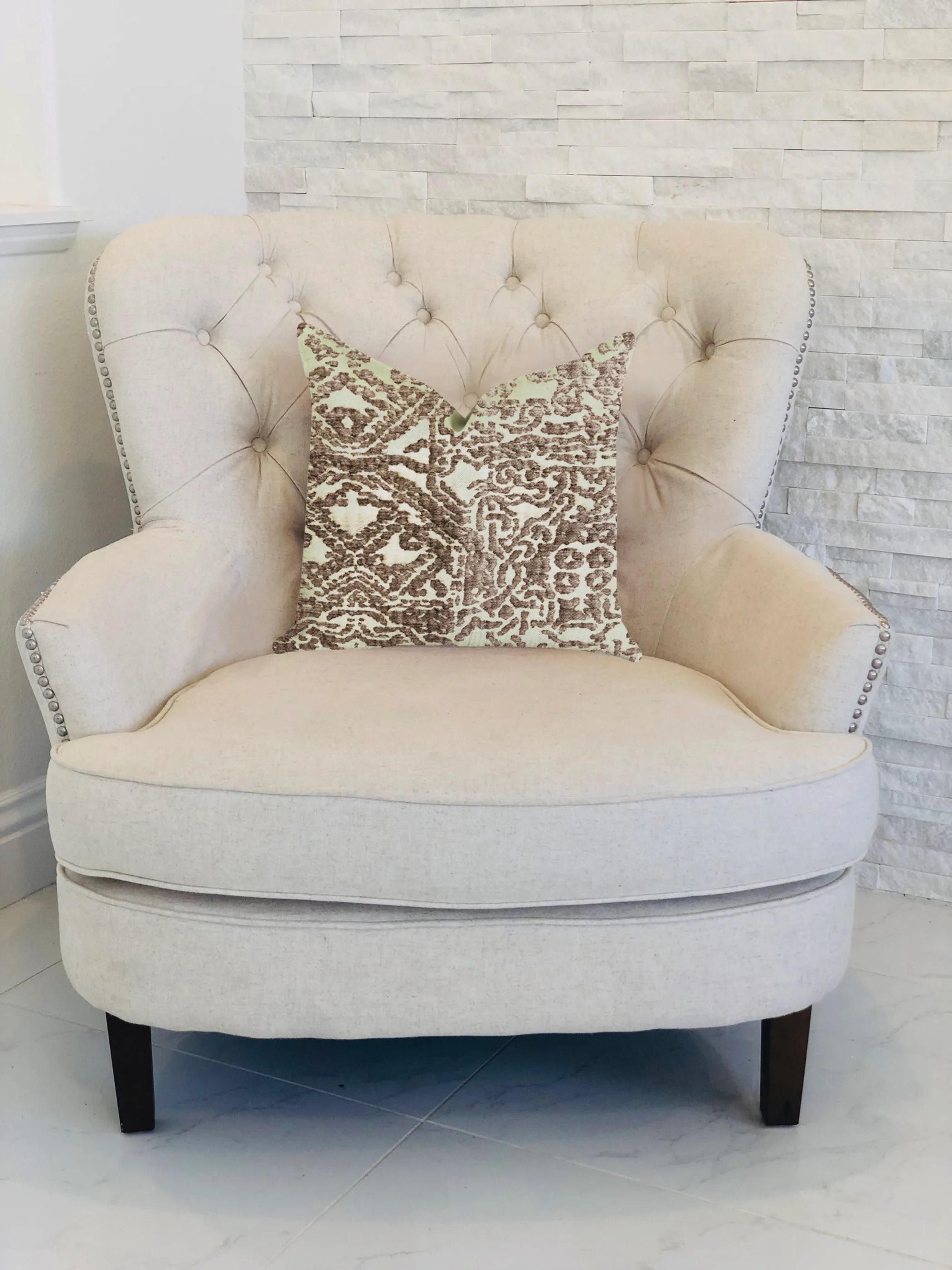 Plutus Dusky Cosmo Textured Luxury Throw Pillow
