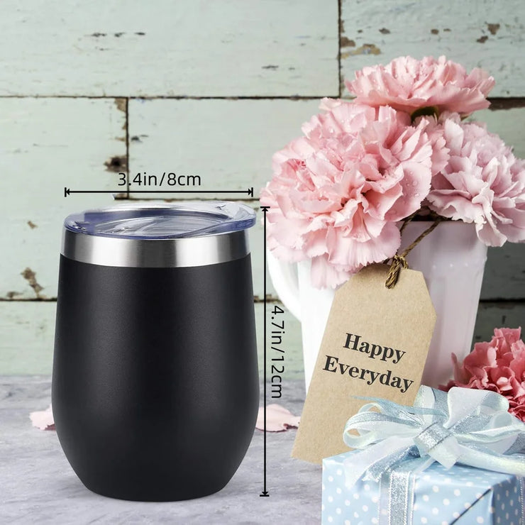 12oz Stainless Steel Insulated Wine Tumbler