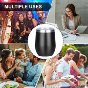 12oz Stainless Steel Insulated Wine Tumbler