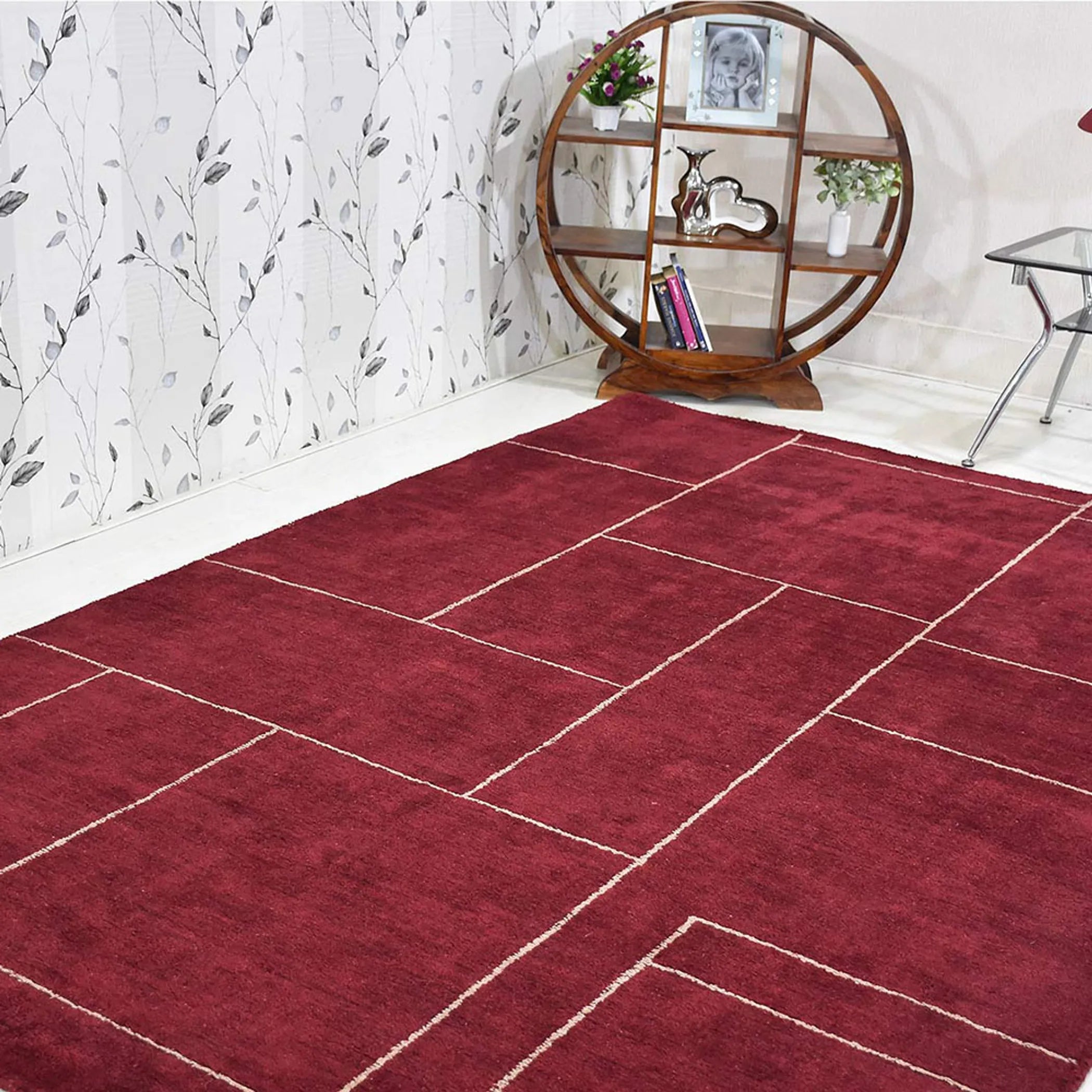 Rugsotic Carpets Hand Knotted Loom Silk Area Rug - Pack Of: 1