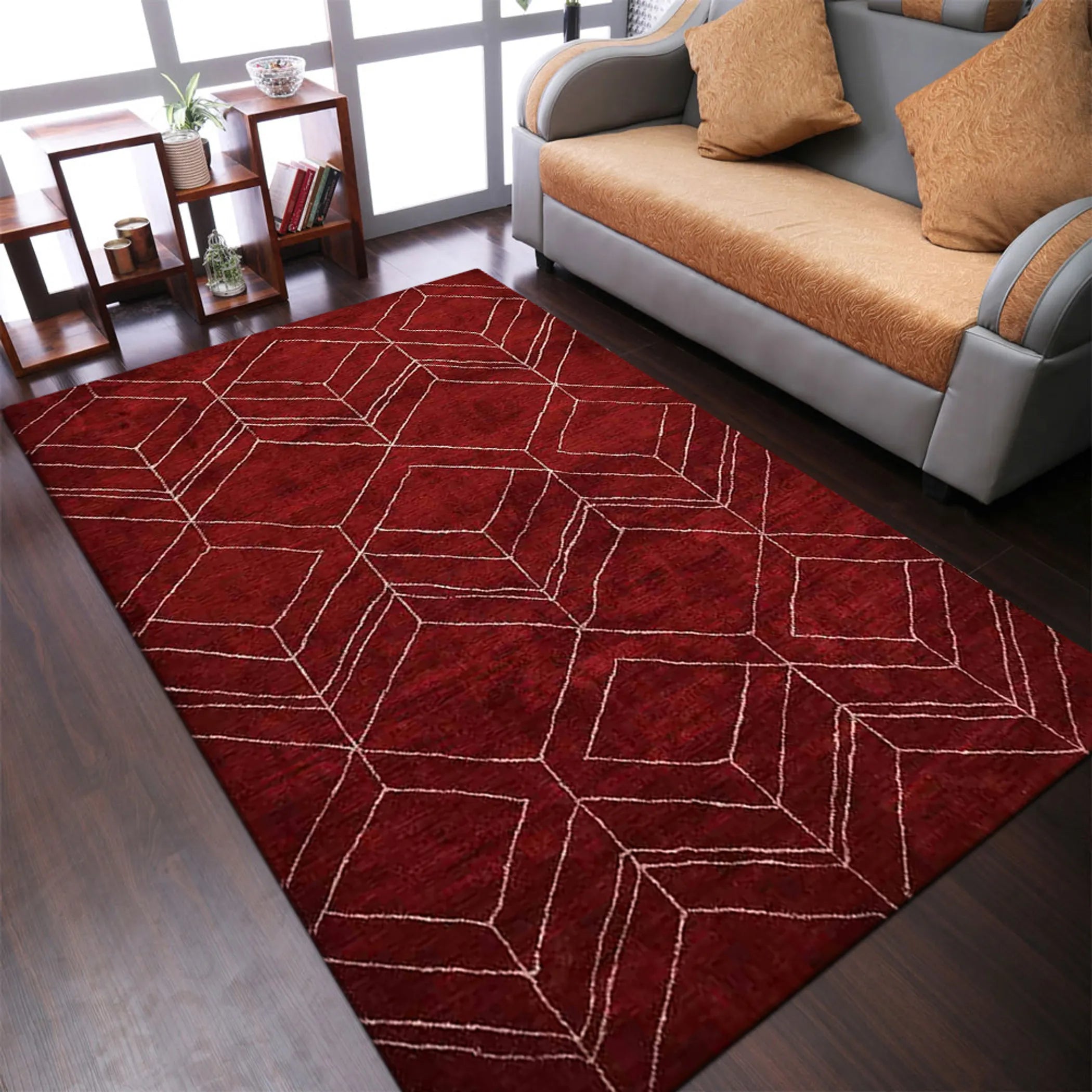 Rugsotic Carpets Hand Knotted Loom Silk Area Rug - Pack Of: 1