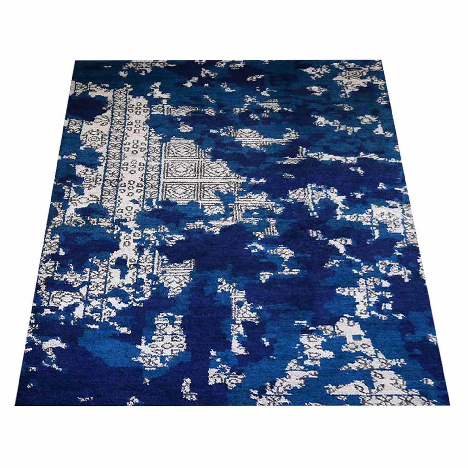 Rugsotic Carpets Hand Knotted Silk Area Rug Abstract