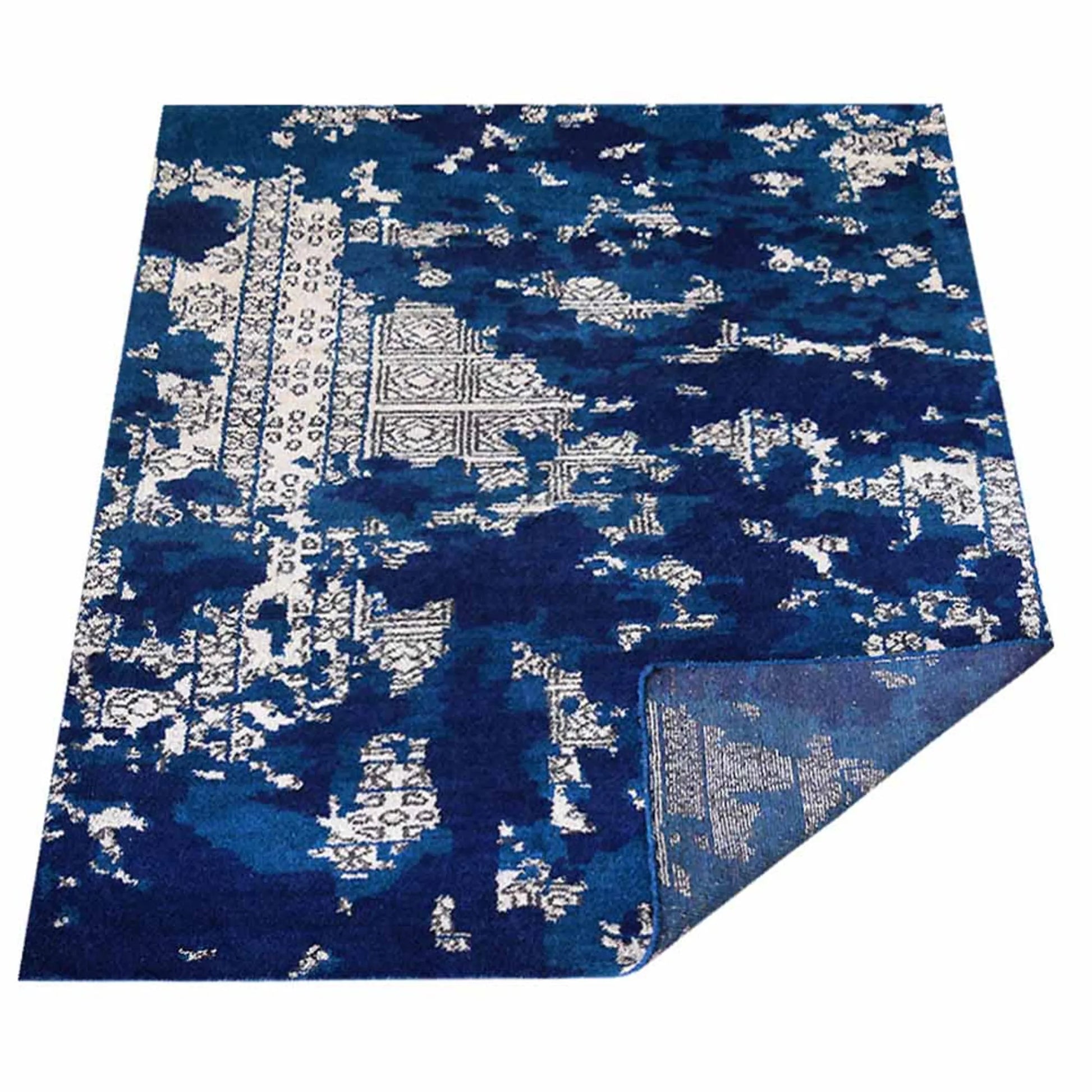 Rugsotic Carpets Hand Knotted Silk Area Rug Abstract