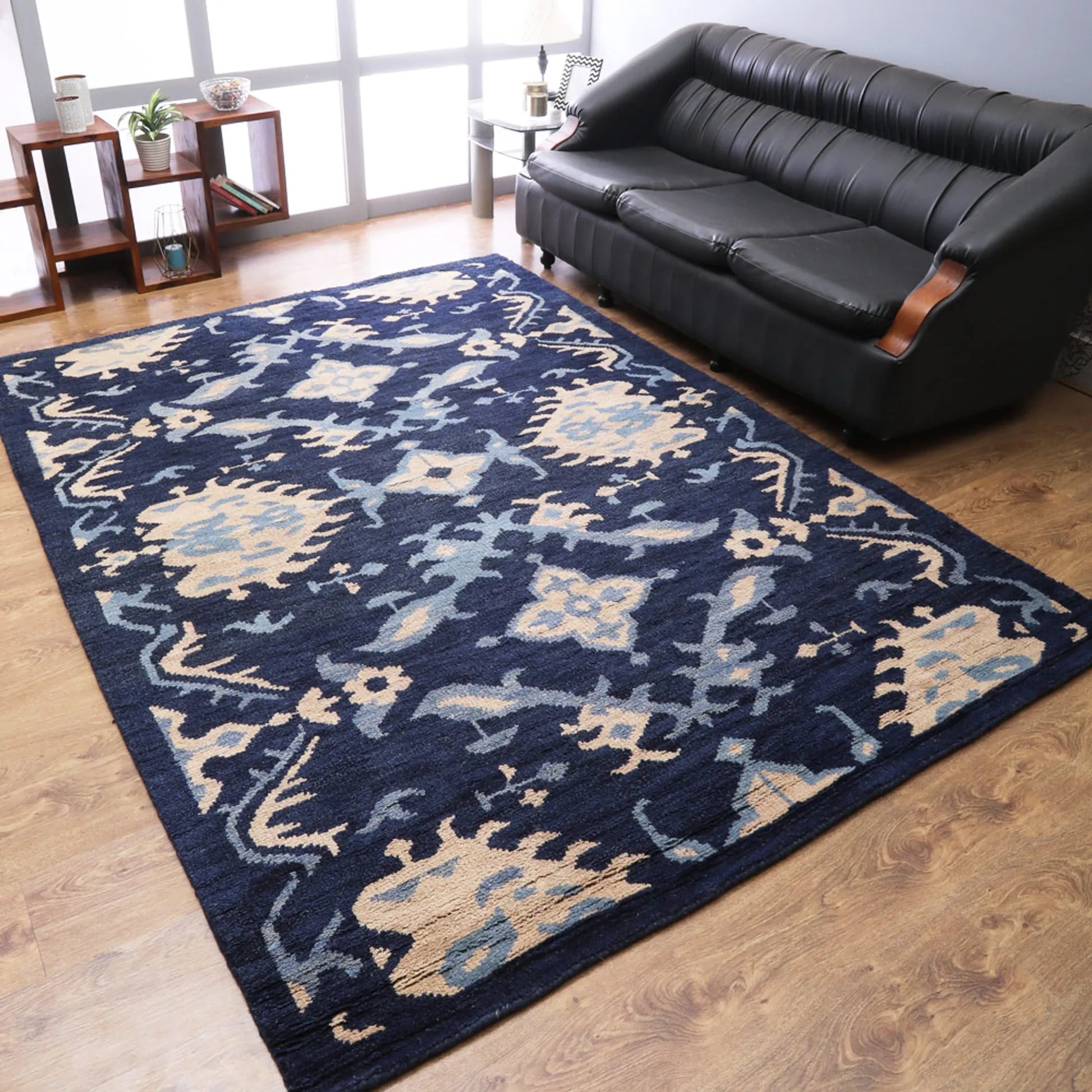 Rugsotic Carpets Hand Knotted Wool Area Rug Floral