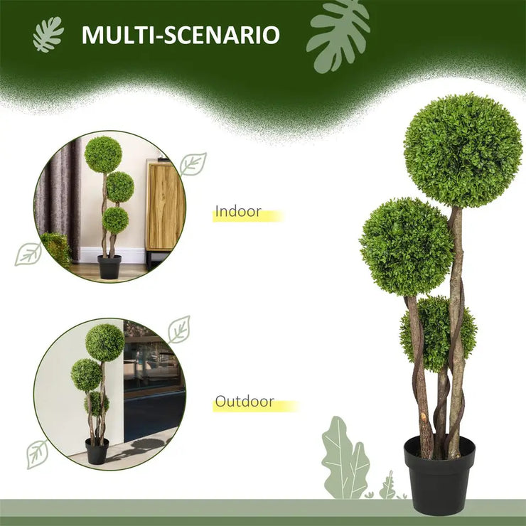 Faux Boxwood Tree for Home and Office Decor