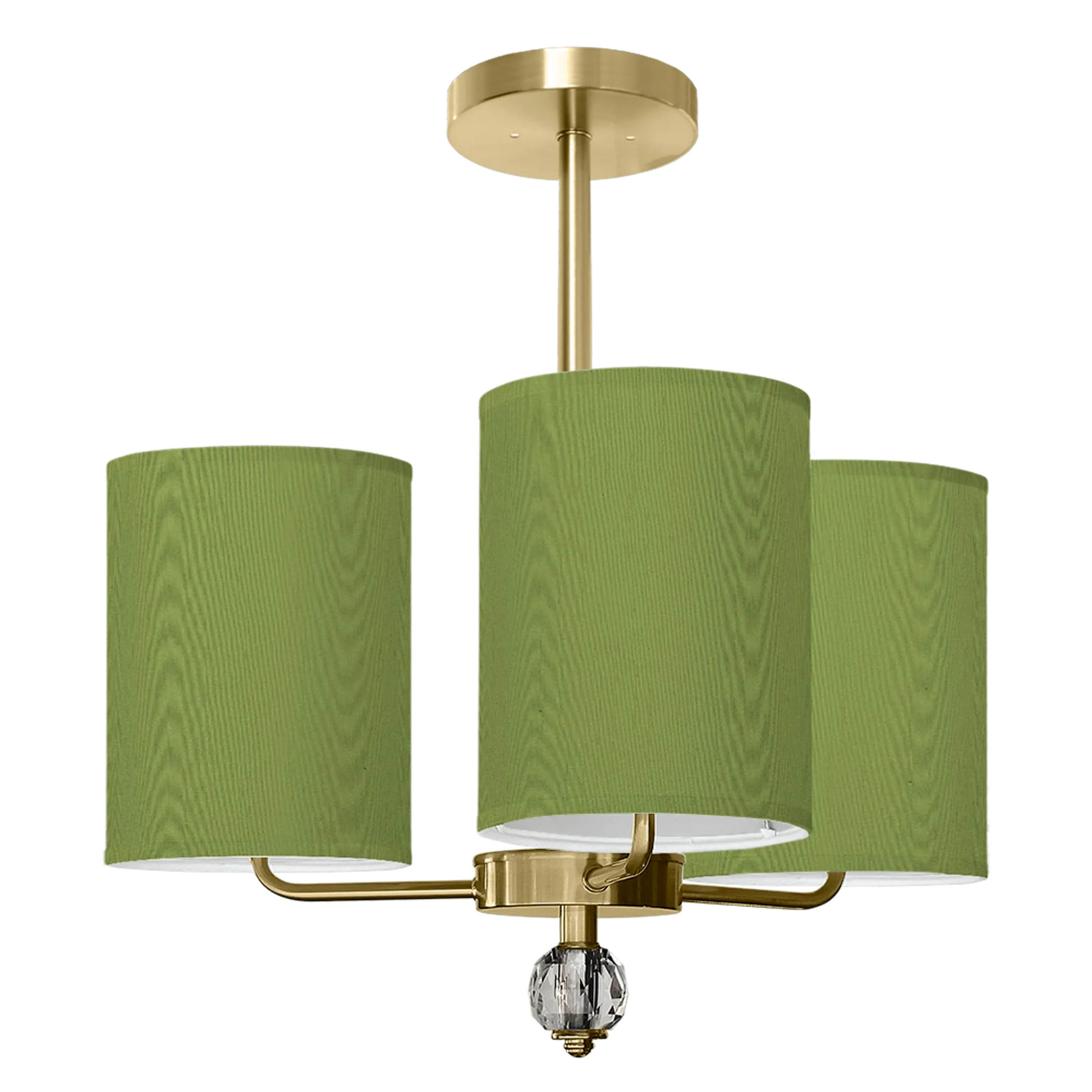 Newport 3 Arm Chandelier - Brass Finish
