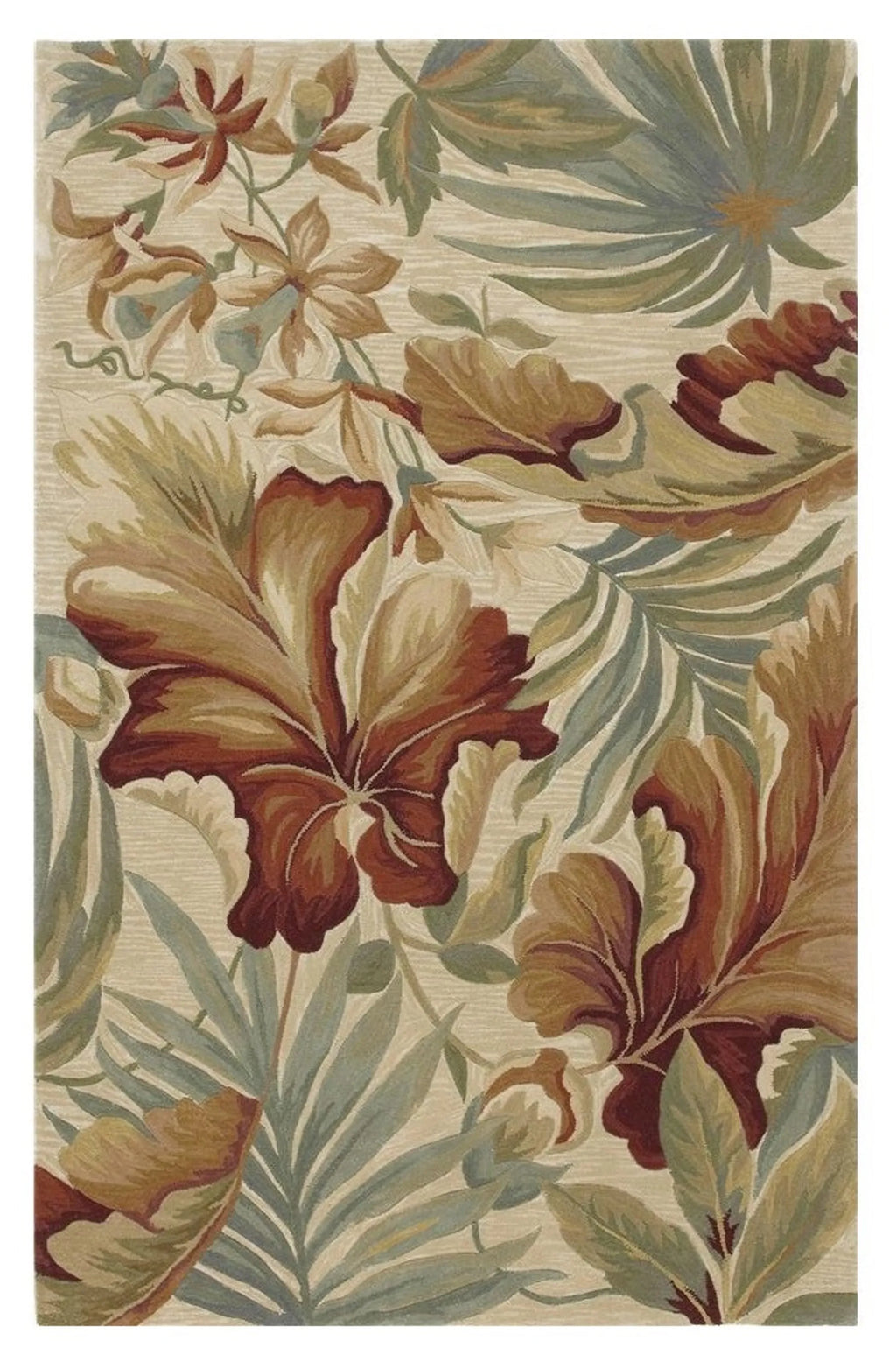 102 X 138 Ivory Wool Rug