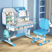 Adjustable Kids Desk Chair Set with Astronaut Design