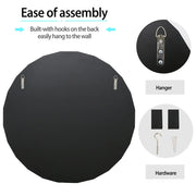 Large Round Decorative Wall Mirror for Home Decor