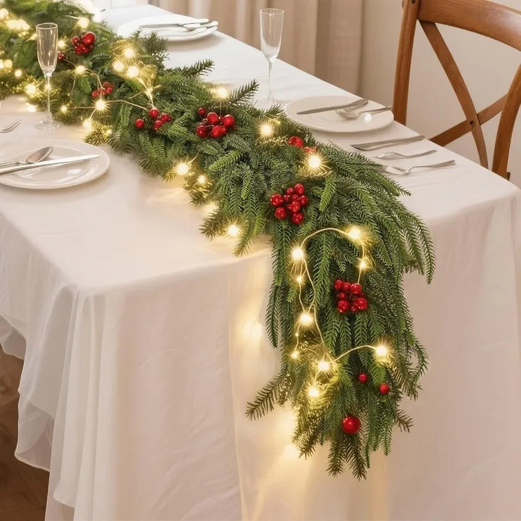 5FT Norfolk Pine Christmas Garland for Holiday Decor