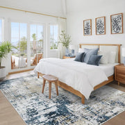 Washable Abstract Area Rug for Living Room 6x9