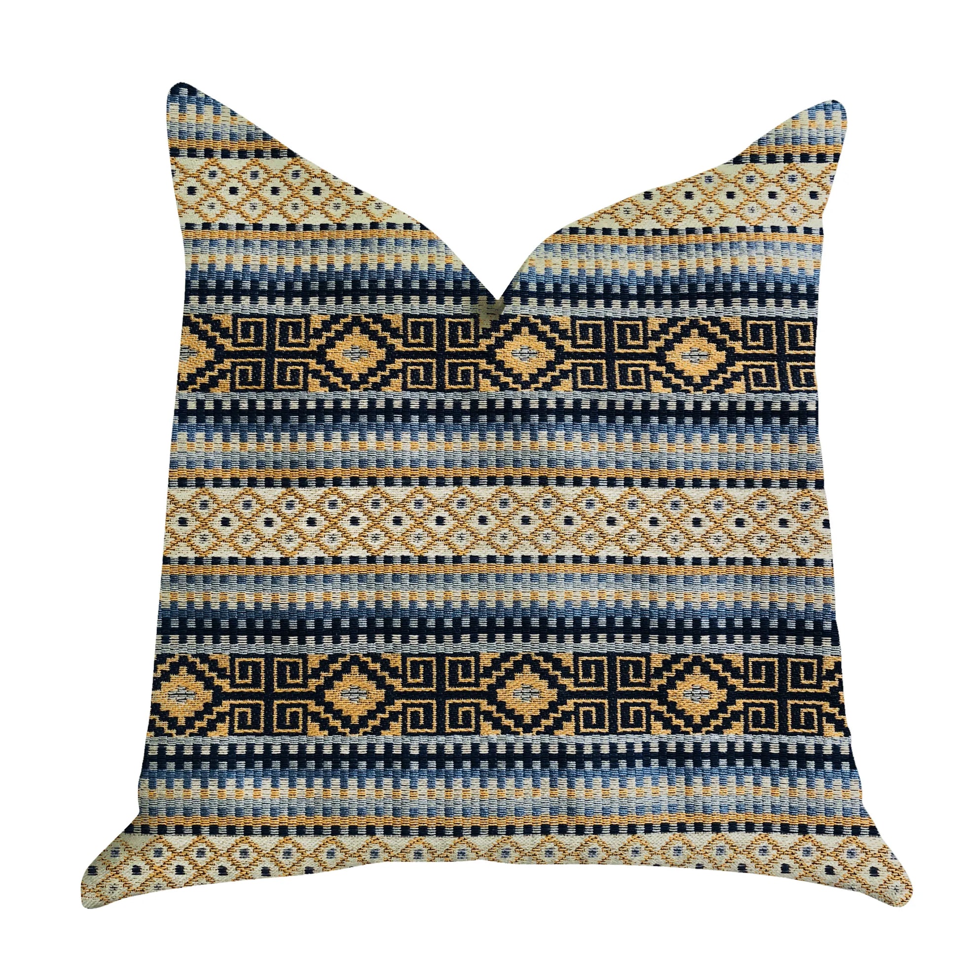 Plutus Daphne Diamante Textured Luxury Throw Pillow