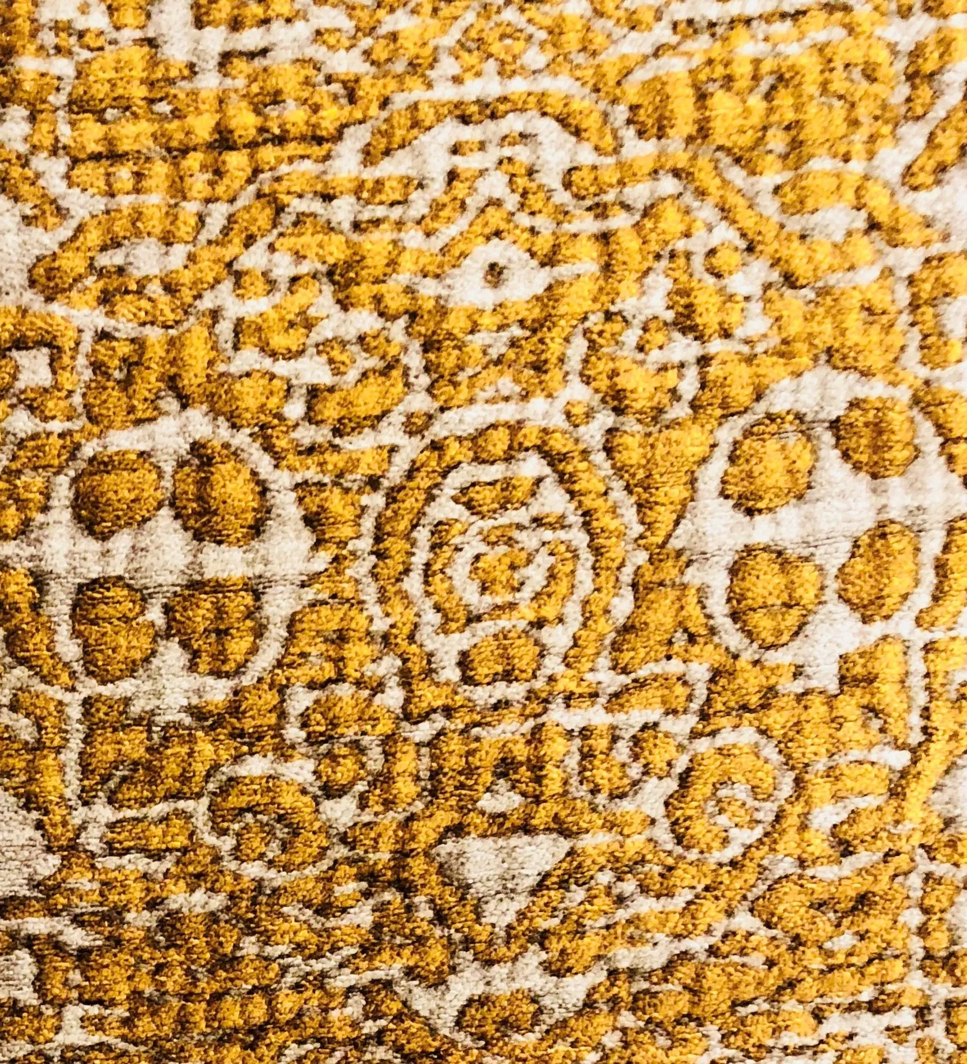 Plutus Golden Cosmo Textured Luxury Throw Pillow