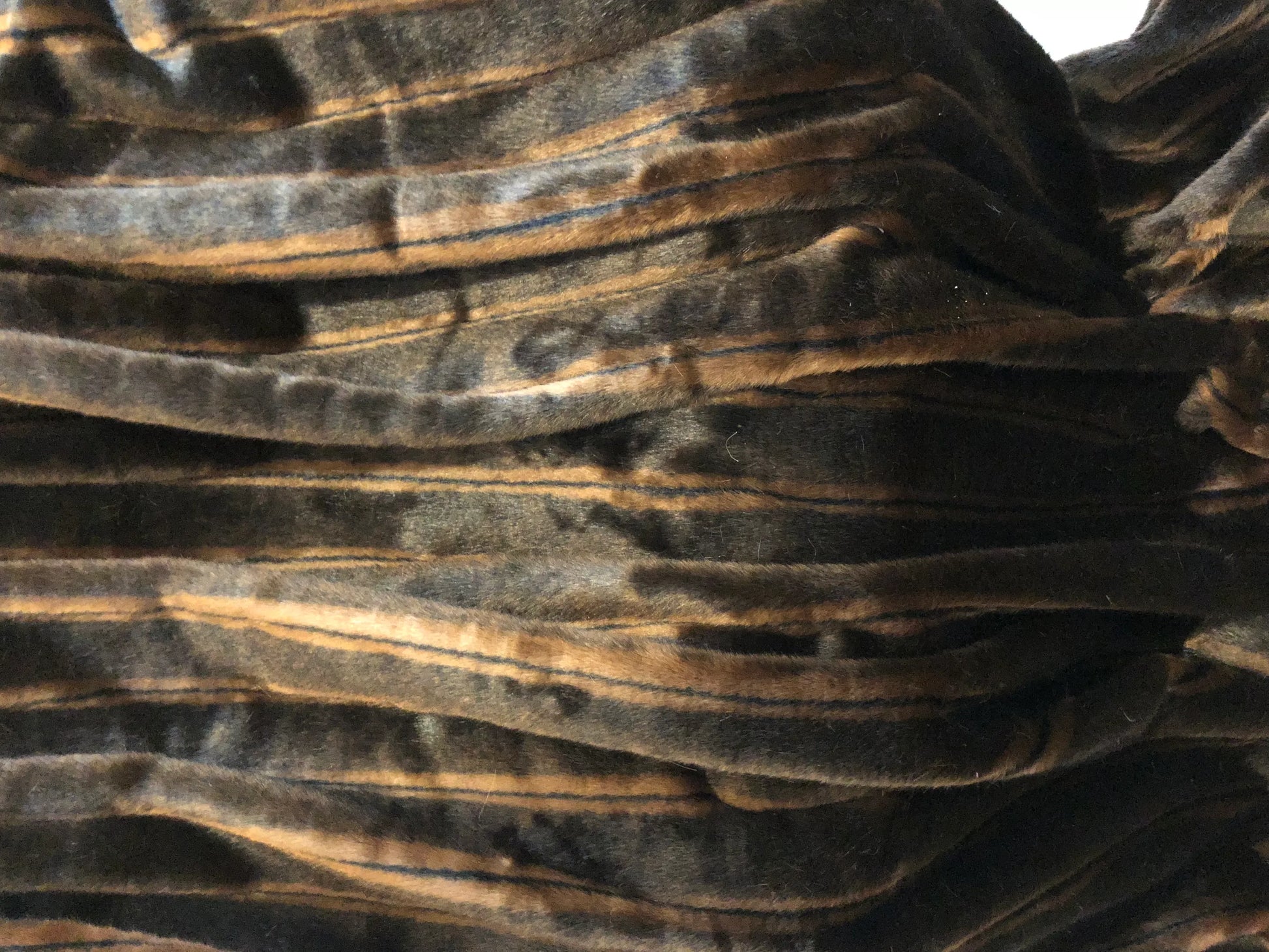 Plutus Fancy Brown Mink Handmade Luxury Throw