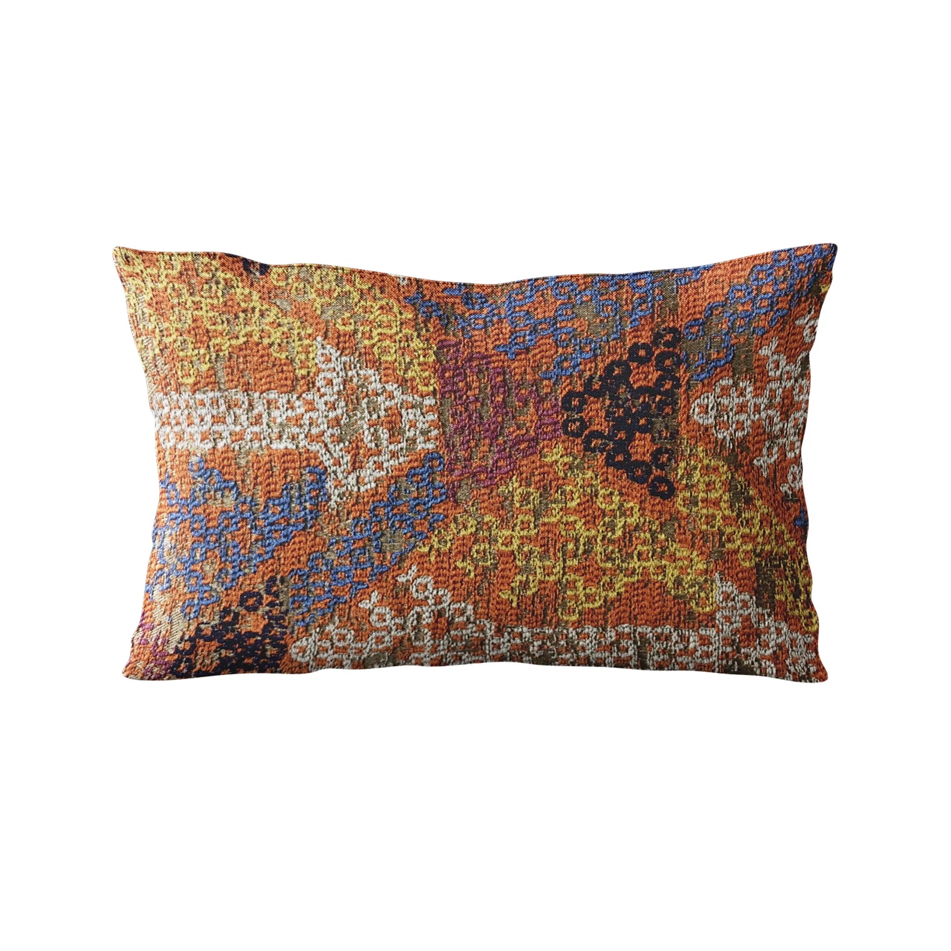 Plutus Multi-Color Lines Fret Luxury Throw Pillow