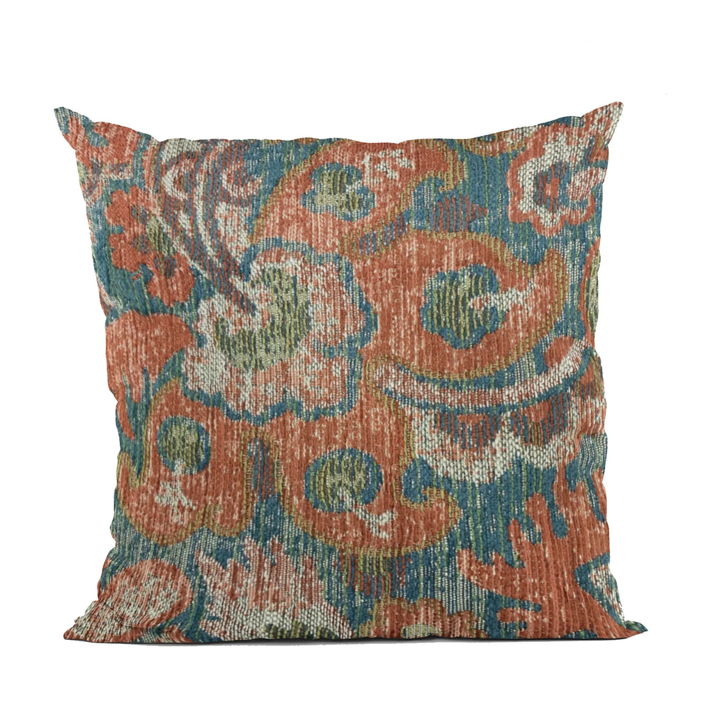 Plutus Multi-Color Unique Damask Luxury Throw Pillow