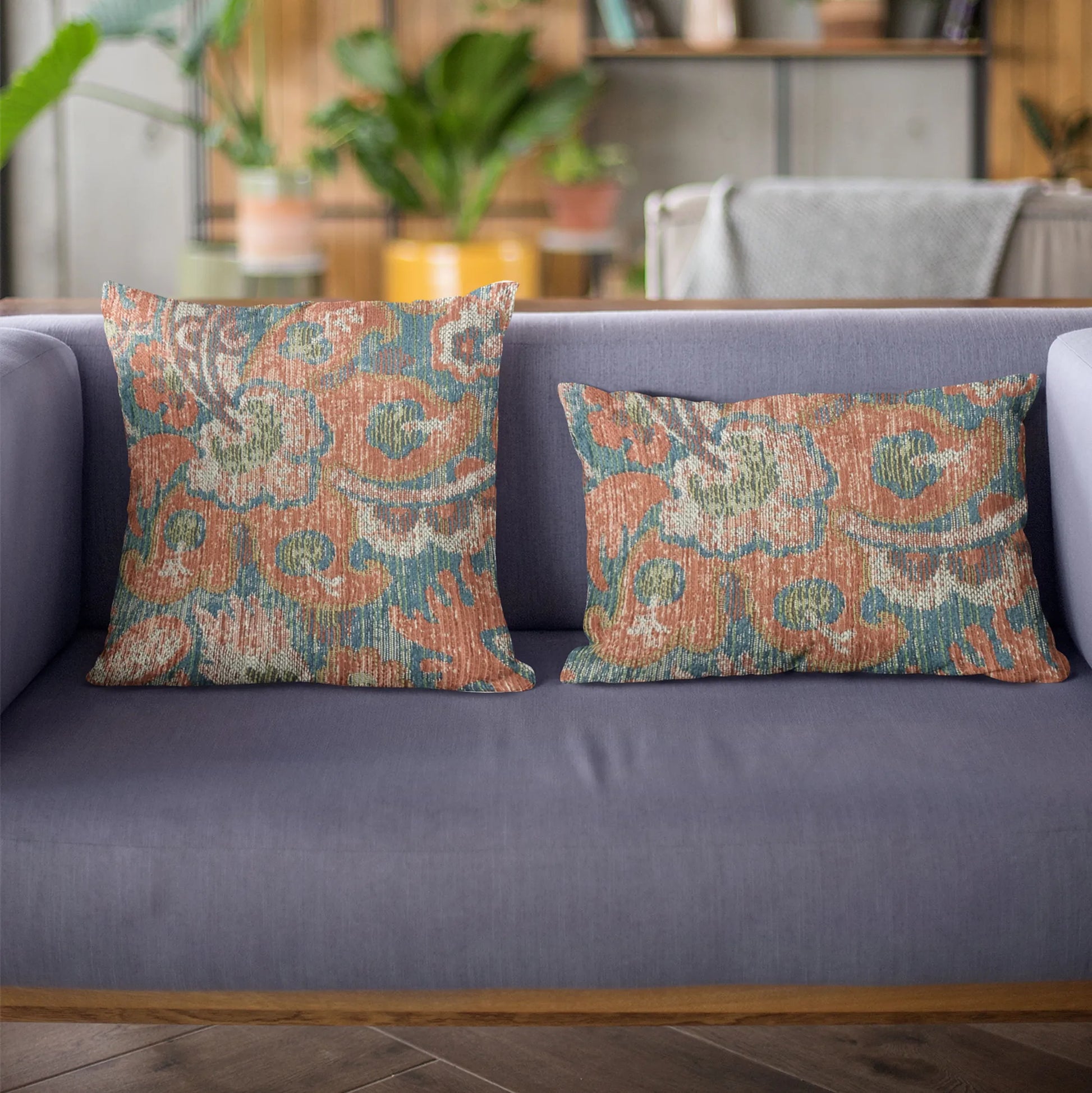 Plutus Multi-Color Unique Damask Luxury Throw Pillow
