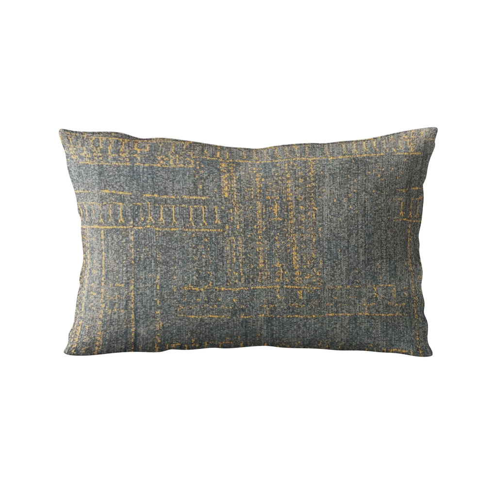 Plutus Blue Lux Abstract Luxury Throw Pillow
