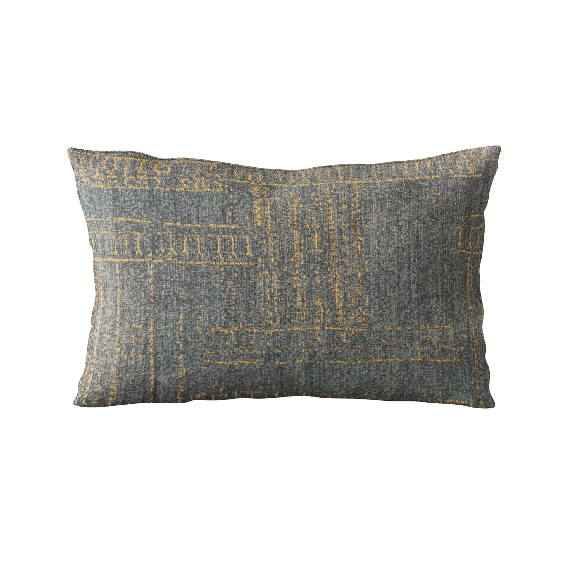 Plutus Blue Lux Abstract Luxury Throw Pillow