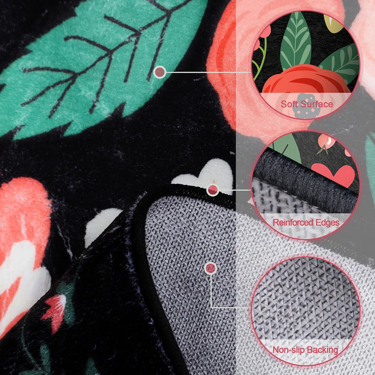 Boho Washable Non Slip Area Rug for Home