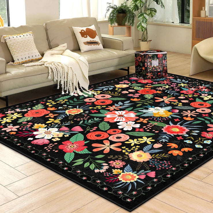 Boho Washable Non Slip Area Rug for Home