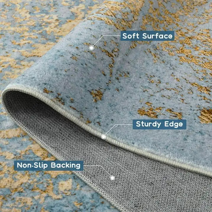 Modern Abstract Area Rug for Living Room Bedroom