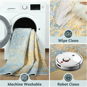 Modern Abstract Area Rug for Living Room Bedroom