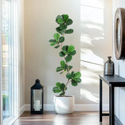 Lifelike Artificial Fiddle Leaf Fig Tree in Pot