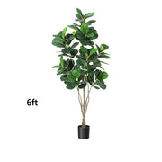 Faux Fiddle Leaf Fig Tree 6ft Tall Home Decor