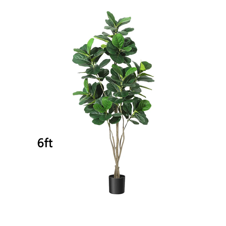 Faux Fiddle Leaf Fig Tree 6ft Tall Home Decor