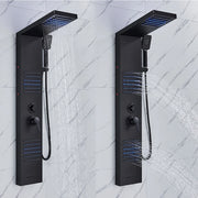 LED Shower Panel Tower System with Waterfall Massage