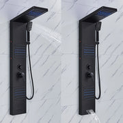 LED Shower Panel Tower System with Waterfall Massage