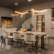 Modern Faux Leather Upholstered Dining Chairs Set