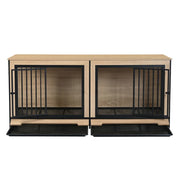 Extra Large Wooden Dog Crate Furniture with Divider