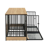 Extra Large Wooden Dog Crate Furniture with Divider