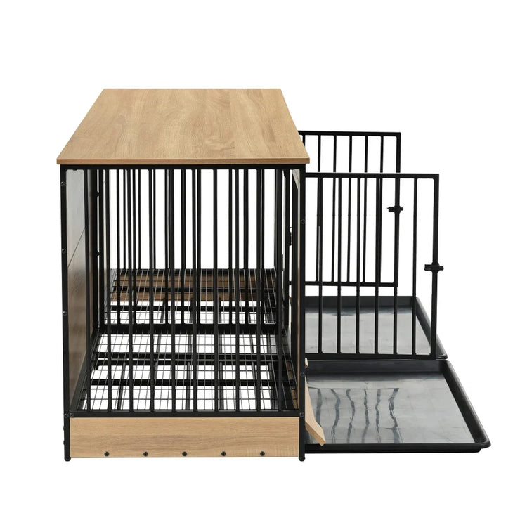 Extra Large Wooden Dog Crate Furniture with Divider