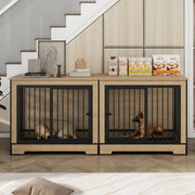 Extra Large Wooden Dog Crate Furniture with Divider