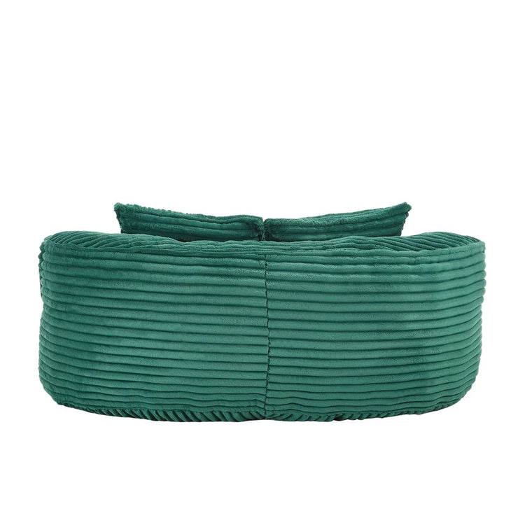Comfortable Durable Corduroy Bean Bag Sofa with Pillows