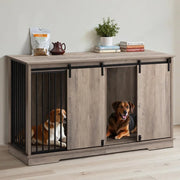 Extra Large Wooden Dog Crate with Removable Divider