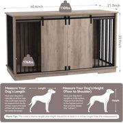 Extra Large Wooden Dog Crate with Removable Divider