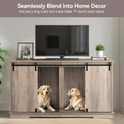 Extra Large Wooden Dog Crate with Removable Divider