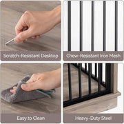 Extra Large Wooden Dog Crate with Removable Divider