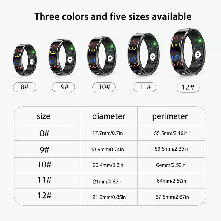 Smart Health Tracking Touch Ring for Fitness and Sleep
